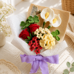 Crochet Flower Bouquet Pattern PDF, Calla Lily & Rose Crochet Pattern, DIY Handmade Floral Arrangement, Gift for Her - Image 2
