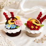 Crochet Easter Basket Pattern PDF | Bunny Ear Basket Crochet Pattern | Amigurumi Flower Basket DIY | Spring Decor Gift | Instant Download - Image 5
