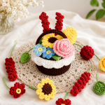 Crochet Easter Basket Pattern PDF | Bunny Ear Basket Crochet Pattern | Amigurumi Flower Basket DIY | Spring Decor Gift | Instant Download - Image 4