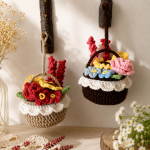 Crochet Easter Basket Pattern PDF | Bunny Ear Basket Crochet Pattern | Amigurumi Flower Basket DIY | Spring Decor Gift | Instant Download