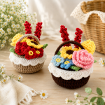 Crochet Easter Basket Pattern PDF | Bunny Ear Basket Crochet Pattern | Amigurumi Flower Basket DIY | Spring Decor Gift | Instant Download - Image 2