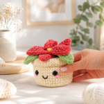 Crochet Flower Pot Pattern, Cute Amigurumi Plant PDF, Floral Plush Digital Download - Image 5