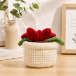 Crochet Flower Pot Pattern, Cute Amigurumi Plant PDF, Floral Plush Digital Download - Image 3