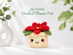 Crochet Flower Pot Pattern, Cute Amigurumi Plant PDF, Floral Plush Digital Download