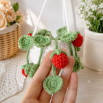 Crochet Hanging Strawberry Plant Pattern PDF | Cottagecore Hanging Planter Crochet Pattern | Vine Basket Home Decor DIY Digital Download - Image 2