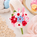 Crochet Flower Bouquet Pattern PDF, Crochet Daisy Flower Pattern, Handmade Floral Bouquet Tutorial, Amigurumi Flower Gift - Image 2