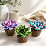 Crochet Cactus Pattern PDF, Amigurumi Cactus in Pot, Crochet Succulent Plant Pattern, Plant Decor Digital Download - Image 3
