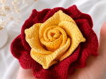 Crochet Rose Pattern PDF, Crochet Flower Pattern, Amigurumi Rose, Valentine Gift, Handmade Floral Decor, Digital Download - Image 2