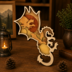 5x Dragon Bundle 3D Multilayer Laser Cut File | Fantasy Dragon Wooden Decor for Glowforge Xtool Cricut CNC | Svg Dxf Ai Pdf - Image 5