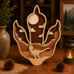 8x Dinosaur Bundle 3D Multilayer Laser Cut File | Wooden Dino Decor for Glowforge Xtool Cricut CNC | Svg Dxf Ai Pdf - Image 3