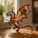 10+ Fire Dragon Bundle 3D Multilayer Laser Cut File | Fantasy Dragon Wooden Decor for Glowforge Xtool Cricut CNC | Svg Dxf Ai Pdf - Image 10