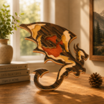 10+ Fire Dragon Bundle 3D Multilayer Laser Cut File | Fantasy Dragon Wooden Decor for Glowforge Xtool Cricut CNC | Svg Dxf Ai Pdf - Image 8