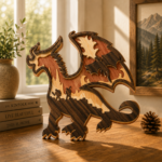 10+ Fire Dragon Bundle 3D Multilayer Laser Cut File | Fantasy Dragon Wooden Decor for Glowforge Xtool Cricut CNC | Svg Dxf Ai Pdf - Image 7