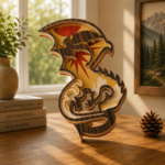 10+ Fire Dragon Bundle 3D Multilayer Laser Cut File | Fantasy Dragon Wooden Decor for Glowforge Xtool Cricut CNC | Svg Dxf Ai Pdf - Image 6