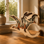 10+ Fire Dragon Bundle 3D Multilayer Laser Cut File | Fantasy Dragon Wooden Decor for Glowforge Xtool Cricut CNC | Svg Dxf Ai Pdf - Image 4