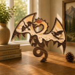 10+ Fire Dragon Bundle 3D Multilayer Laser Cut File | Fantasy Dragon Wooden Decor for Glowforge Xtool Cricut CNC | Svg Dxf Ai Pdf - Image 2