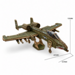 A-10 Thunderbolt II Warthog Laser Cut Files SVG | Military Aircraft Wooden Model | 3mm Wood DIY Airplane Blueprint | Ai DxF SvG PDf - Image 2