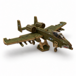 A-10 Thunderbolt II Warthog Laser Cut Files SVG | Military Aircraft Wooden Model | 3mm Wood DIY Airplane Blueprint | Ai DxF SvG PDf - Image 4