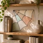 Corner Web Stained Glass Suncatcher Pattern, Spider Web Window Corner SVG, Digital Download PNG JPG PDF SVG, Gothic Halloween Glass Art Template - Image 5