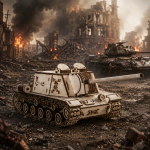 WWII Heavy Tank 3D Wood Puzzle Laser Cut File | Military Vehicle Model Kit for Glowforge Xtool CNC | Svg Dxf Cdr Pdf - Image 2