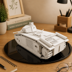 WW2 Tank 3D Laser Cut File | Military Vehicle Model Kit for Glowforge Xtool CNC | Svg Dxf Plywood Puzzle Plan - Image 2