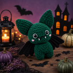 Halloween Bat Crochet Pattern, Amigurumi Bat Plush PDF, Cute Vampire Bat, US Terms - Image 4