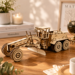 Motor Grader 3D Wooden Puzzle Laser Cut File | Construction Vehicle Model for Glowforge Xtool CNC | Svg Dxf Pdf - Image 3
