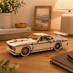 Classic Muscle Car 3D Puzzle Laser Cut File | Wooden Model Kit for Glowforge Xtool CNC | Svg Dxf Vintage Car Plan - Image 2
