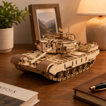 Military Tank 3D Puzzle Laser Cut File | Army Battle Vehicle Wooden Model Kit for Glowforge Xtool CNC | Svg Dxf Pdf - Image 4