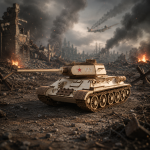 T-34 Tank 3D Laser Cut File | WWII Soviet Military Vehicle Wooden Model Kit for Glowforge Xtool CNC | Svg Dxf Pdf - Image 2