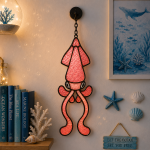 Nautical Squid Stained Glass Suncatcher Pattern, Coastal Window Hanging, Ocean Decor, Beach House Gift, DIY Glass Art Template - Image 5