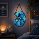 Ocean Isopod Stained Glass Suncatcher Pattern, Cute Sea Creature Window Hanging, Coastal Decor, Ocean Lover Gift - Image 3