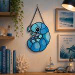Ocean Isopod Stained Glass Suncatcher Pattern, Cute Sea Creature Window Hanging, Coastal Decor, Ocean Lover Gift - Image 4