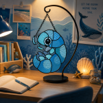 Ocean Isopod Stained Glass Suncatcher Pattern, Cute Sea Creature Window Hanging, Coastal Decor, Ocean Lover Gift - Image 6