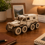 6x6 Military Truck 3D Laser Cut File | APC Armored Vehicle Wooden Model Kit for Glowforge Xtool CNC | Svg Dxf Pdf - Image 2