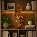 Eternal Twin Koi Stained Glass Suncatcher Pattern, Elegant Koi Fish Art Design, Zen Inspired Home Decor Digital Download - Image 3