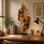 Eternal Twin Koi Stained Glass Suncatcher Pattern, Elegant Koi Fish Art Design, Zen Inspired Home Decor Digital Download - Image 4
