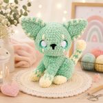 Magical Cat Crochet Pattern PDF, Fantasy Kitty Amigurumi Plush Toy Bundle, Cute Cat Doll Pattern, Digital Download - Image 4