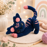 Magical Cat Crochet Pattern PDF, Fantasy Kitty Amigurumi Plush Toy Bundle, Cute Cat Doll Pattern, Digital Download - Image 2