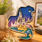 14x Princess Fairy Bundle 3D Multilayer Laser Cut Files | Fantasy Wooden Decor for Glowforge Xtool Cricut CNC | Svg Dxf Pdf Ai Lbrn - Image 11
