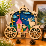 14x Princess Fairy Bundle 3D Multilayer Laser Cut Files | Fantasy Wooden Decor for Glowforge Xtool Cricut CNC | Svg Dxf Pdf Ai Lbrn - Image 9