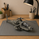 Apache Helicopter Papercraft Template, 3D Paper Model PDF, Printable DIY Aircraft Craft Kit, Cut and Glue Hobby Project, Digital Download Decor - Image 3