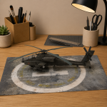 Apache Helicopter Papercraft Template, 3D Paper Model PDF, Printable DIY Aircraft Craft Kit, Cut and Glue Hobby Project, Digital Download Decor - Image 5
