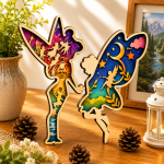 14x Princess Fairy Bundle 3D Multilayer Laser Cut Files | Fantasy Wooden Decor for Glowforge Xtool Cricut CNC | Svg Dxf Pdf Ai Lbrn - Image 7