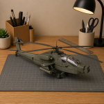Apache Helicopter Papercraft Template, 3D Paper Model PDF, Printable DIY Aircraft Craft Kit, Cut and Glue Hobby Project, Digital Download Decor - Image 2
