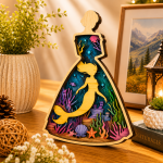 14x Princess Fairy Bundle 3D Multilayer Laser Cut Files | Fantasy Wooden Decor for Glowforge Xtool Cricut CNC | Svg Dxf Pdf Ai Lbrn - Image 5