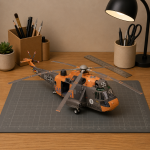 Sea King Helicopter Papercraft Template, Printable Rescue Aircraft Model PDF, DIY Paper Craft Kit, Vintage Military Aviation Decor, Instant Digital Download - Image 4