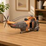 Sea King Helicopter Papercraft Template, Printable Rescue Aircraft Model PDF, DIY Paper Craft Kit, Vintage Military Aviation Decor, Instant Digital Download - Image 2