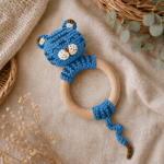 Tiger Teething Ring Crochet Pattern PDF, Baby Rattle Amigurumi Pattern, Cute Safari Animal Teether, US Terms Digital Download - Image 4