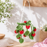 Crochet Hanging Strawberry Plant Pattern PDF | Cottagecore Hanging Planter Crochet Pattern | Vine Basket Home Decor DIY Digital Download - Image 5